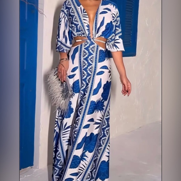 Dresses & Skirts - 2 piece tropical dress